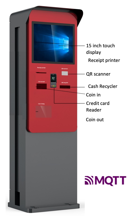 OpenPark self-service terminal with credit card payment